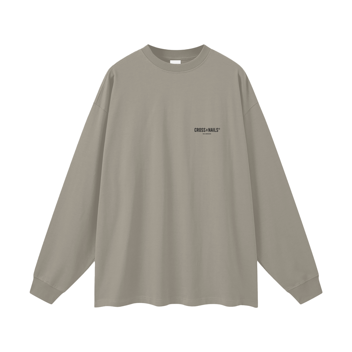 Streetwear Unisex 305G FOG 100% Cotton Long Sleeve Tee - Crossxnails Weargood