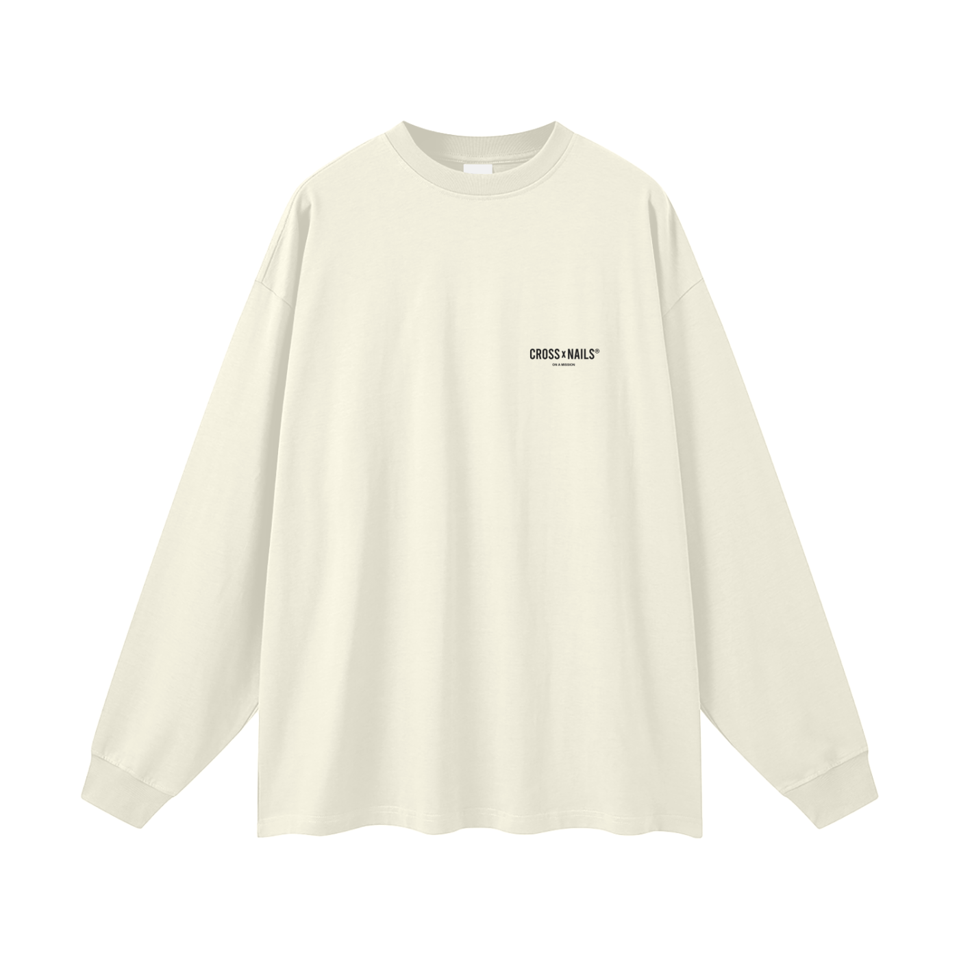 Streetwear Unisex 305G FOG 100% Cotton Long Sleeve Tee - Crossxnails Weargood
