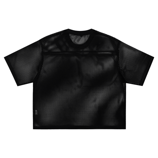 See-through Boxy Net T-shirt - Crossxnails Weargood