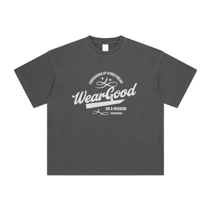 Enzyme Washed T-Shirt - Crossxnails Weargood