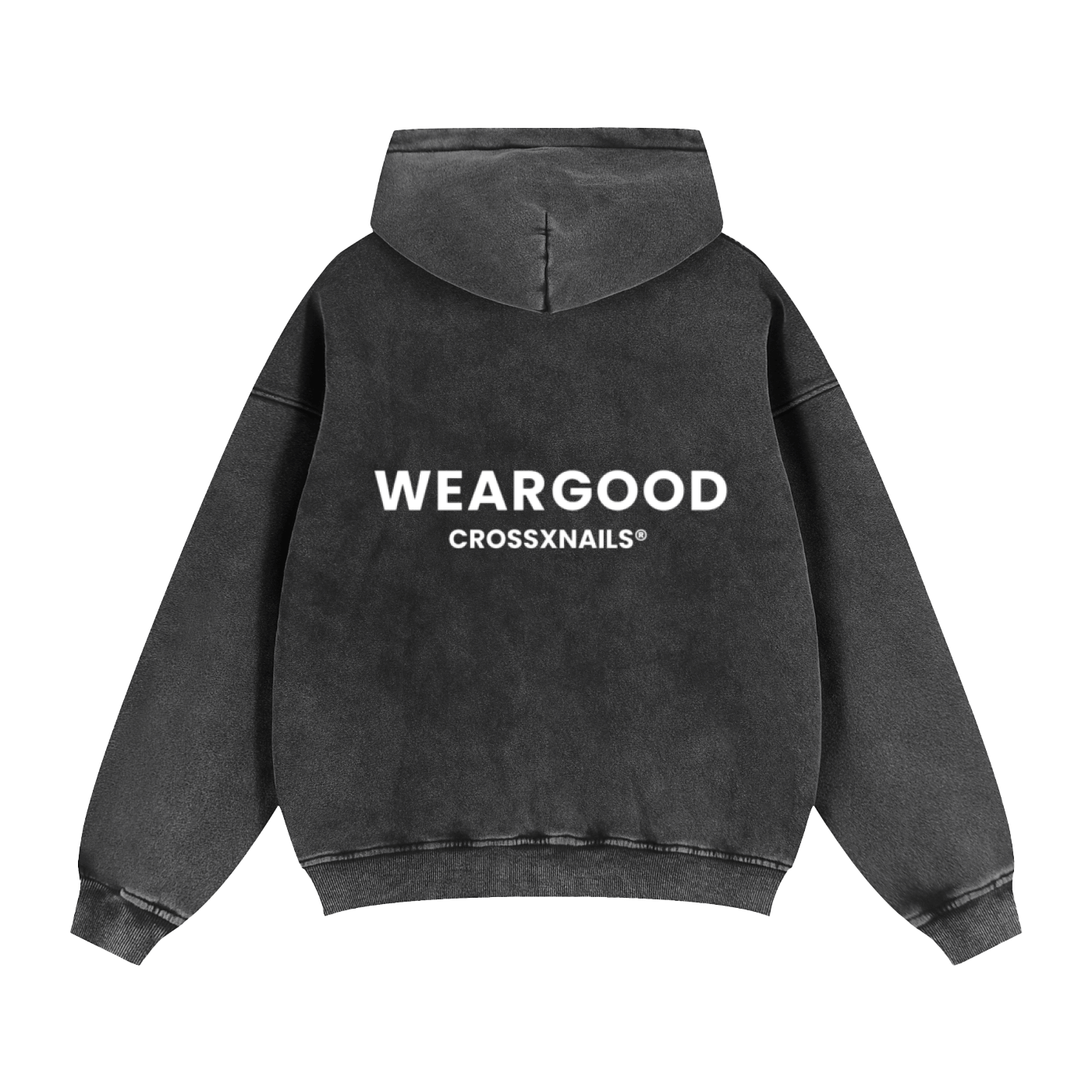 OFF THE CROSS Zip-Up Boxy Hoodie