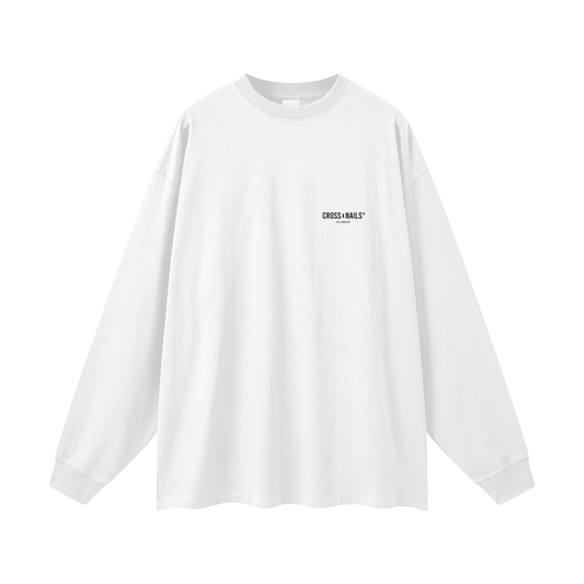 Streetwear Unisex 305G FOG 100% Cotton Long Sleeve Tee - Crossxnails Weargood