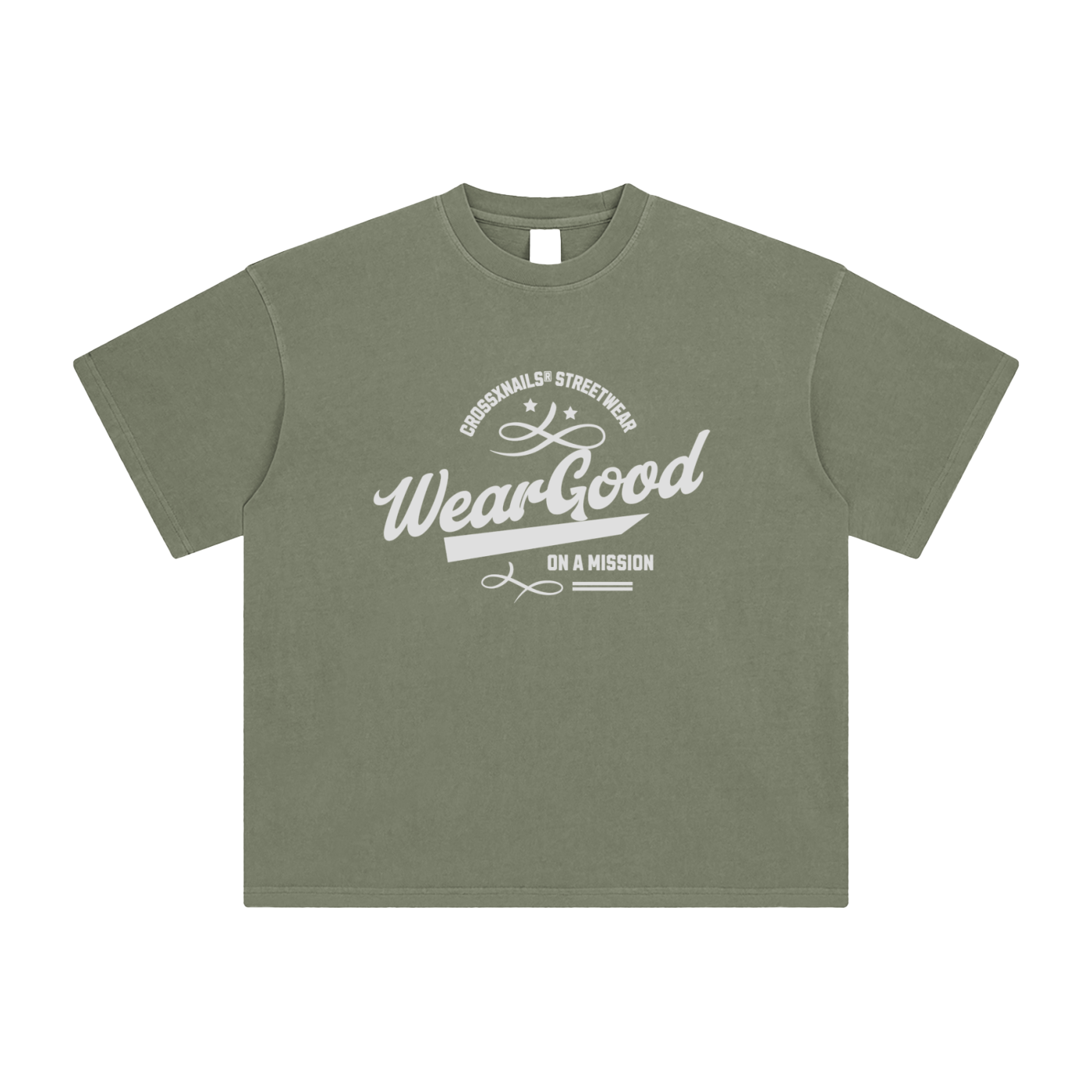 Enzyme Washed T-Shirt - Crossxnails Weargood