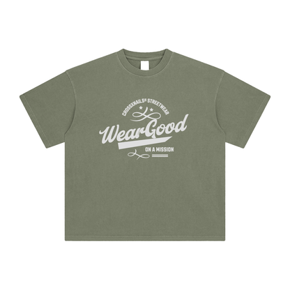 Enzyme Washed T-Shirt - Crossxnails Weargood
