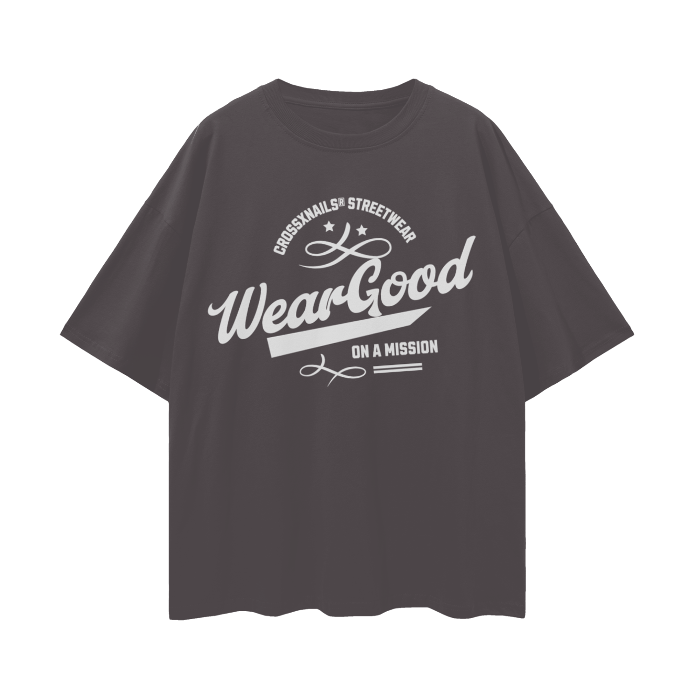 Oversize Deep Drop Shoulder Tee - 190 GSM - Crossxnails Weargood