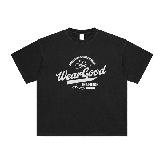 Enzyme Washed T-Shirt - Crossxnails Weargood
