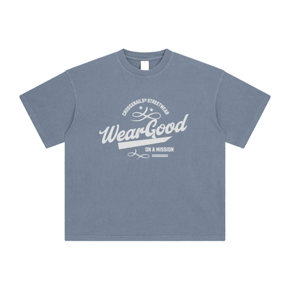 Enzyme Washed T-Shirt - Crossxnails Weargood