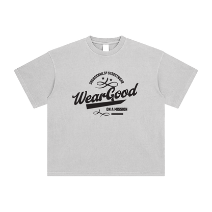 Weargood Enzyme Washed T-Shirt - Crossxnails Weargood