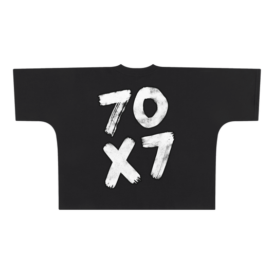 7O7 Oversized Boxy T-Shirt – Unisex Heavyweight 100% Cotton Street - Crossxnails Weargood