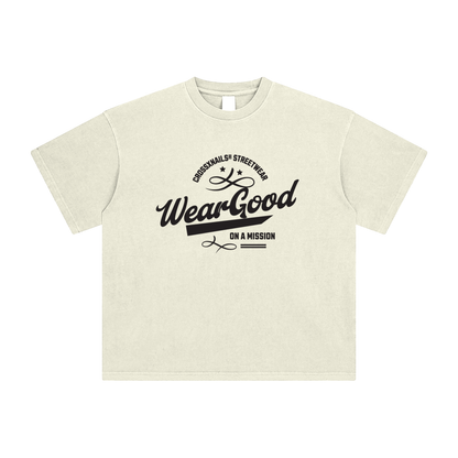 Weargood Enzyme Washed T-Shirt - Crossxnails Weargood