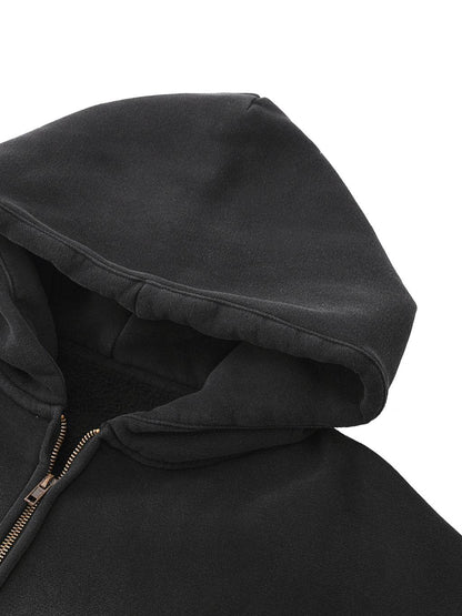 X Zip-Through Boxy Hoodie - Crossxnails Weargood
