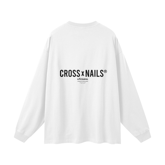 Streetwear Unisex 305G FOG 100% Cotton Long Sleeve Tee - Crossxnails Weargood