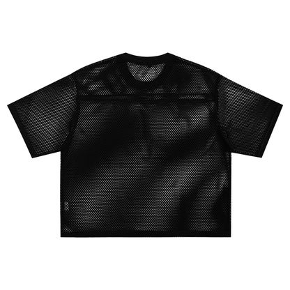 See-through Boxy Net T-shirt - Crossxnails Weargood