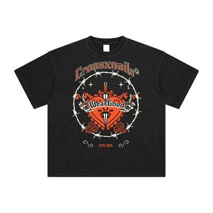 Enzyme Washed T-Shirt - Crossxnails Weargood